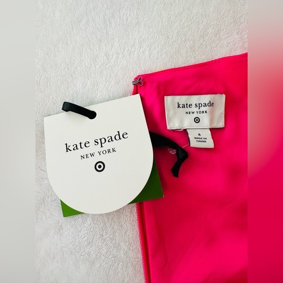 Kate Spade NY x Target Classic Rose Peplum Midi Dress Size 6 - Picture 12 of 14
